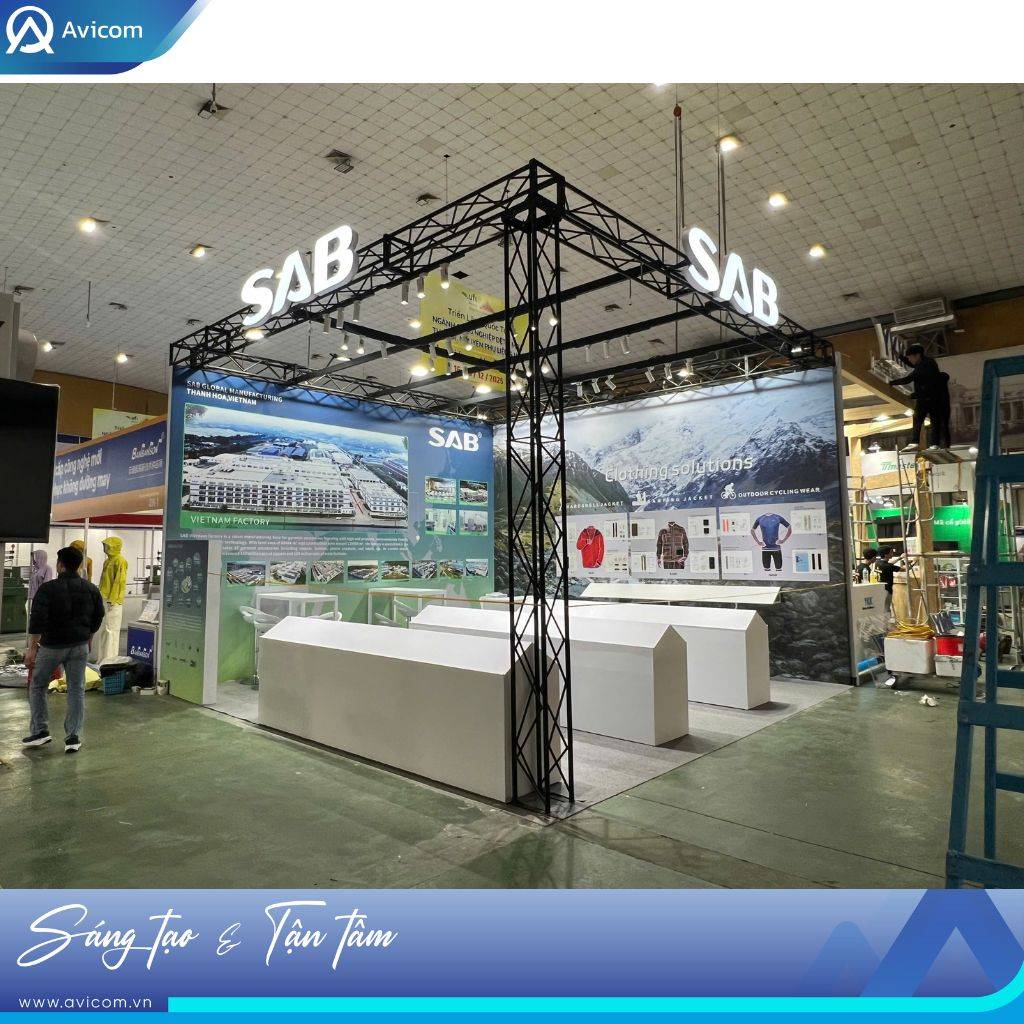 AVICOM ĐỒNG HÀNH CÙNG SAB TẠI HANOITEX &amp; HANOIFABRIC 2025: KHÔNG GIAN MỞ CHO GIẢI PHÁP PHỤ LIỆU &amp; TRANG PHỤC KỸ THUẬT